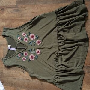 Women's Alta embroidered truffle tank